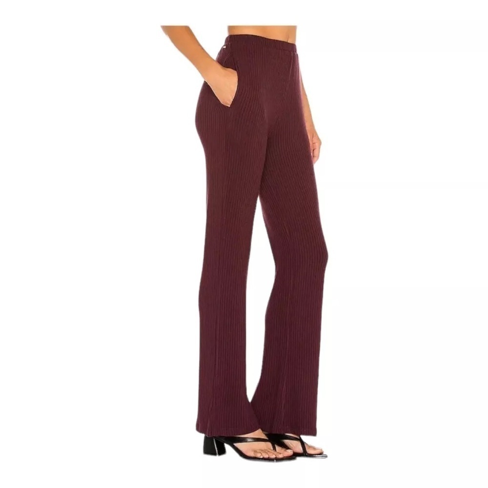 NWT N:philanthropy Burgundy Reign Ribbed Knit Pants sz XS